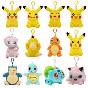 Pokemon Plüsch Schlüsselanhänger – Pikachu, Glumanda & Co.